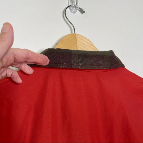 LL Bean Men's Warm-Up Jacket, Flannel Lined workwear water and wind resistant - Picture 8 of 15